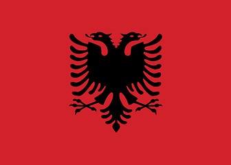 Image showing Flag of Albania