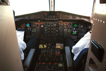 Image showing airplane cockpit