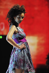 Image showing fashion show woman catwalk