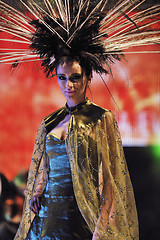 Image showing fashion show woman catwalk