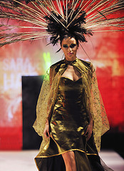 Image showing fashion show woman catwalk