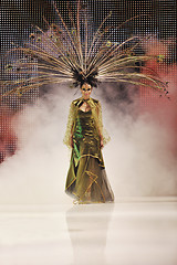 Image showing fashion show woman catwalk