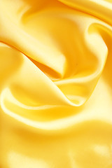 Image showing Smooth elegant golden silk 