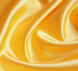 Image showing Smooth elegant golden silk 