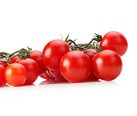 Image showing Bunch of fresh cherry tomato