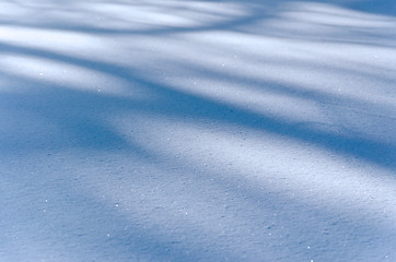 Image showing snow drifts last rays of the sun