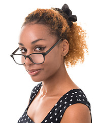 Image showing good girl with glasses