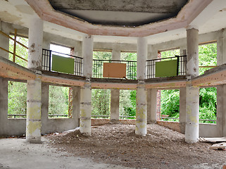 Image showing interior of an abandoned building