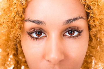 Image showing eyes young woman close up