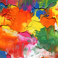 Image showing Abstract acrylic painted background