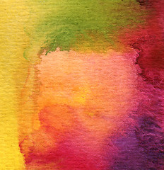 Image showing Abstract watercolor painted background