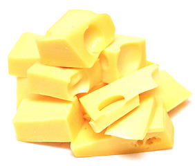 Image showing cheese cubes