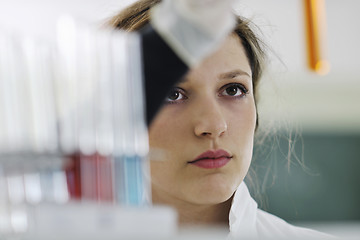 Image showing young woman in lab