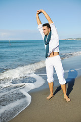 Image showing young man at beach