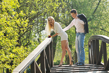 Image showing romantic couple in love outdoor