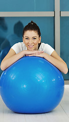 Image showing young woman fitness workout 