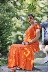 Image showing happy pregnancy