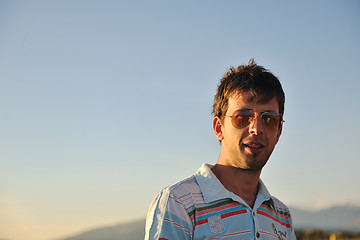 Image showing young man at beach