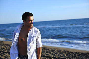 Image showing young man at beach