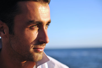 Image showing young man at beach