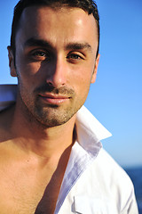 Image showing young man at beach