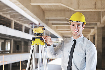 Image showing architect on construction site