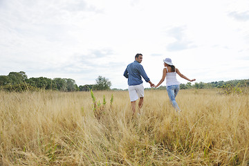 Image showing happy young couple have romantic time outdoor