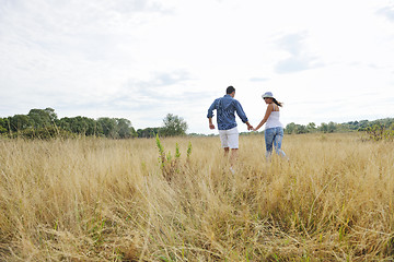 Image showing happy young couple have romantic time outdoor