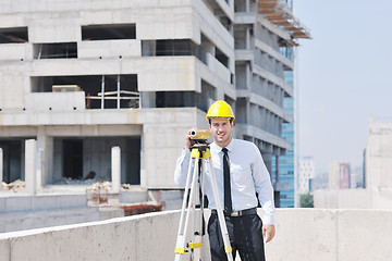 Image showing architect on construction site