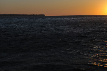 Image showing greece romantic sunset at sea