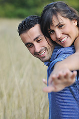 Image showing happy young couple have romantic time outdoor