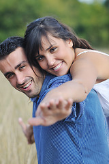 Image showing happy young couple have romantic time outdoor