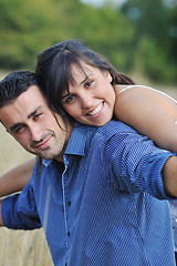 Image showing happy young couple have romantic time outdoor