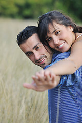 Image showing happy young couple have romantic time outdoor