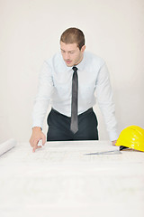 Image showing architect on construction site