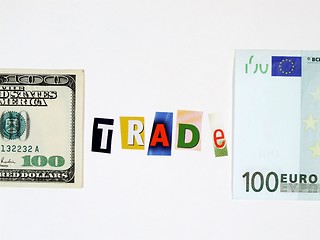 Image showing Europe and USA trade concept