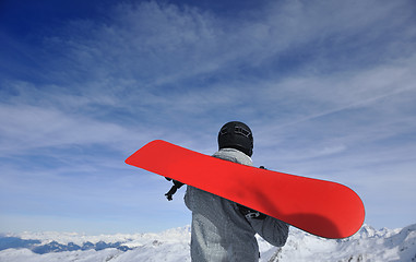 Image showing man winter snow ski