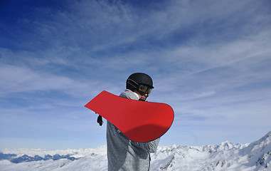 Image showing man winter snow ski