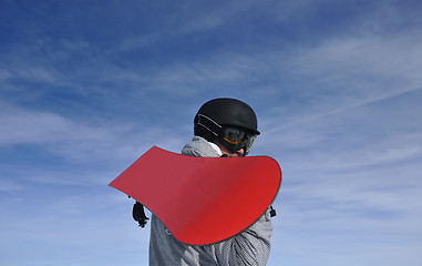 Image showing man winter snow ski