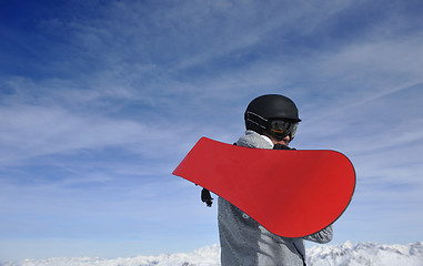 Image showing man winter snow ski