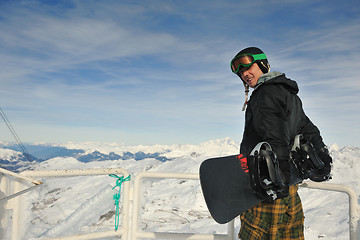 Image showing man winter snow ski