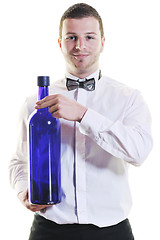 Image showing barman portrait isolated on white background