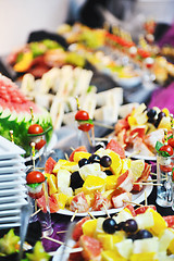 Image showing buffet food closeup