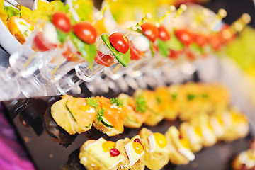 Image showing buffet food closeup