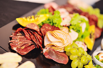 Image showing buffet food closeup