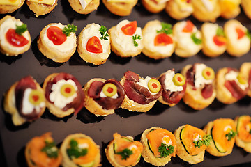 Image showing buffet food closeup