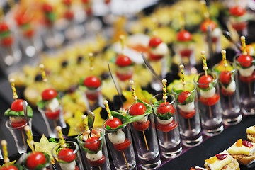 Image showing buffet food closeup