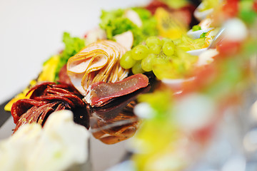 Image showing buffet food closeup