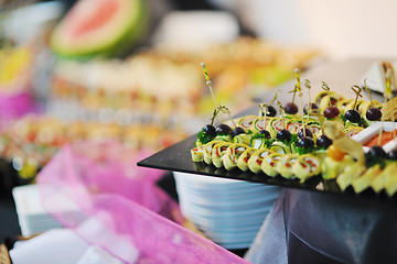 Image showing buffet food closeup