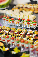 Image showing buffet food closeup